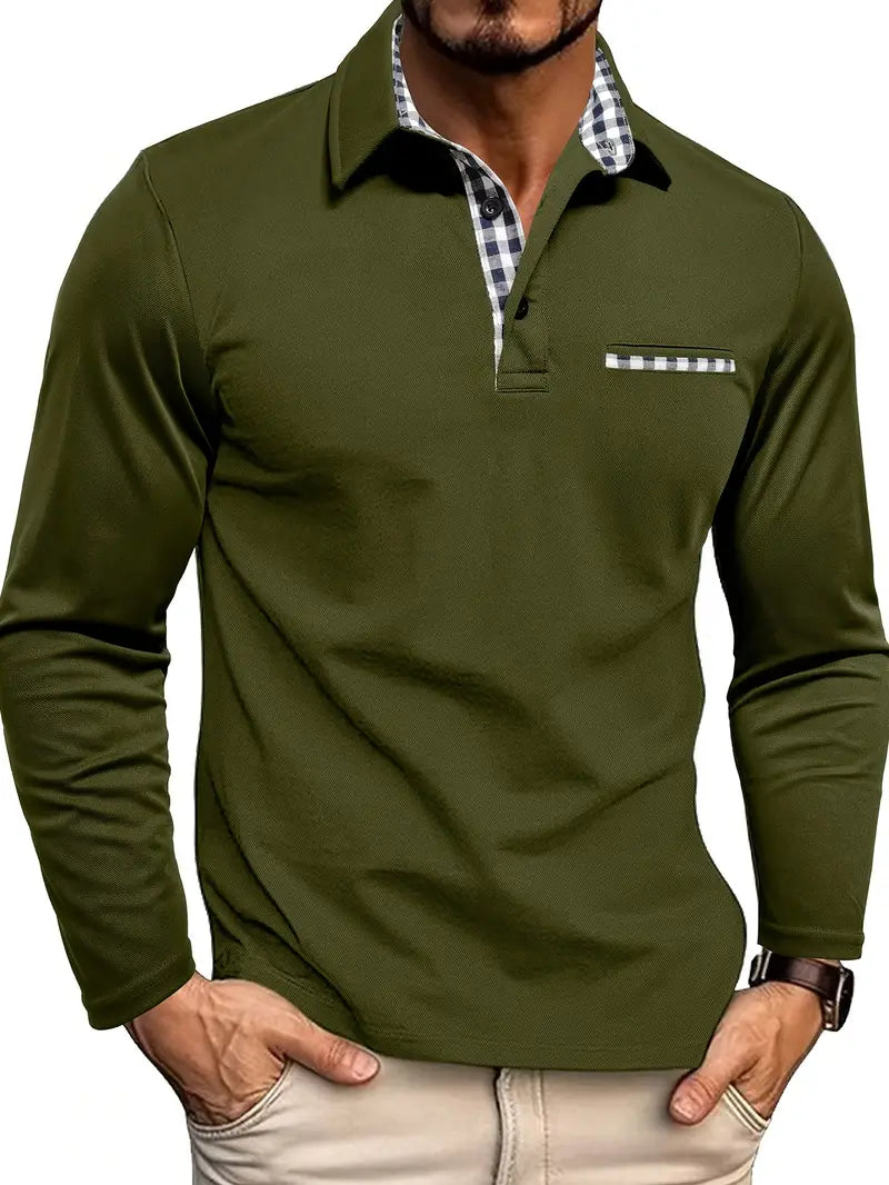 Argent – Langärmligs Polo-Shirt
