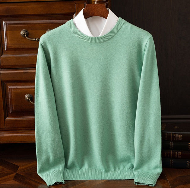 Vox Merinowolle Rundhals-Pullover