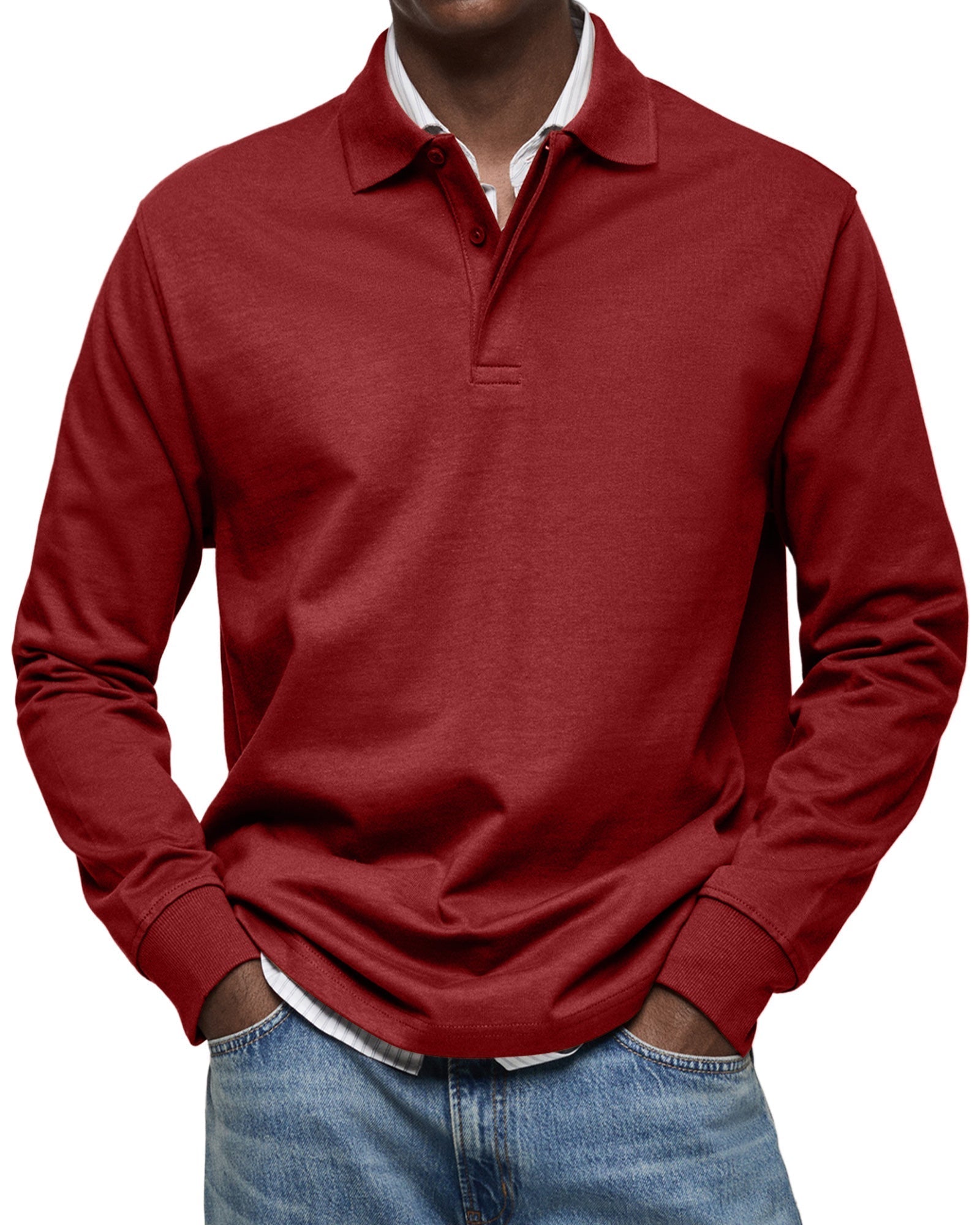 Helios | Luxus Langarm-Polo