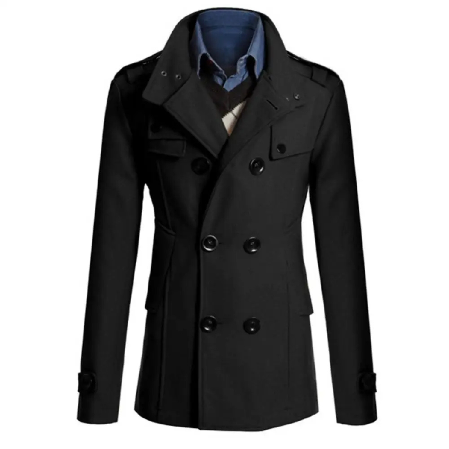 Oblique Cromwell Peacoat
