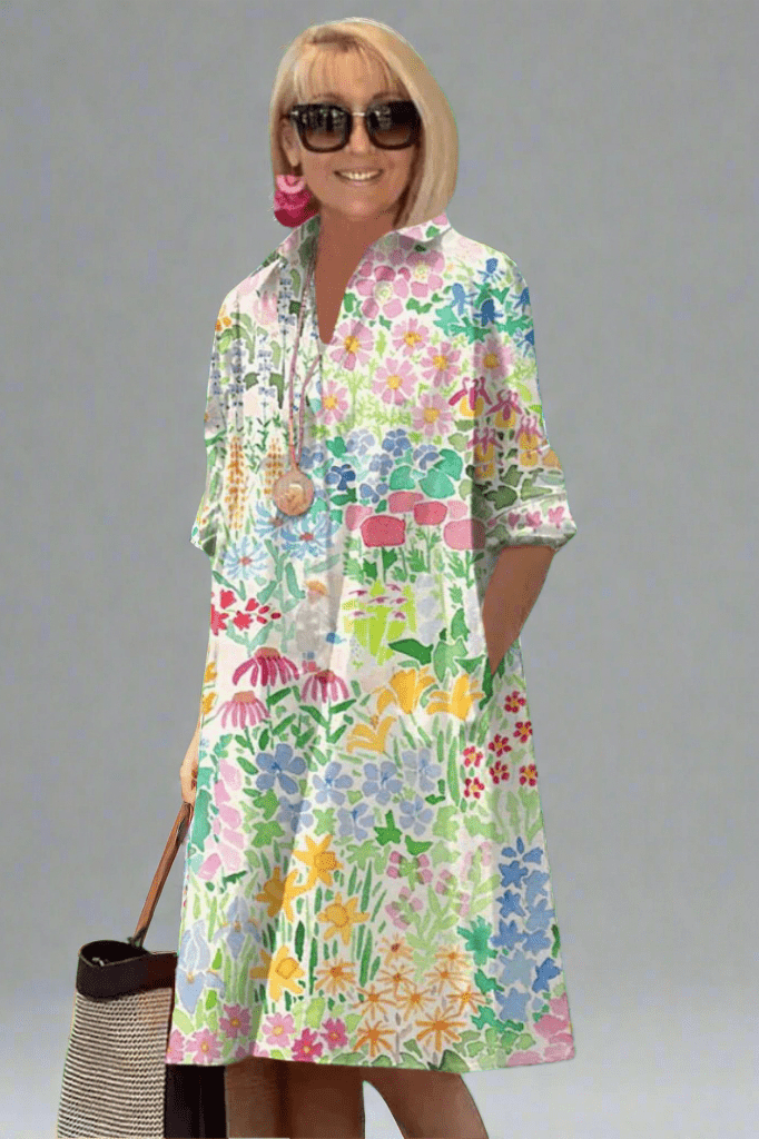 Celeste – Luxuriöses Blümli-Sommerkleid für mühelosen Stil