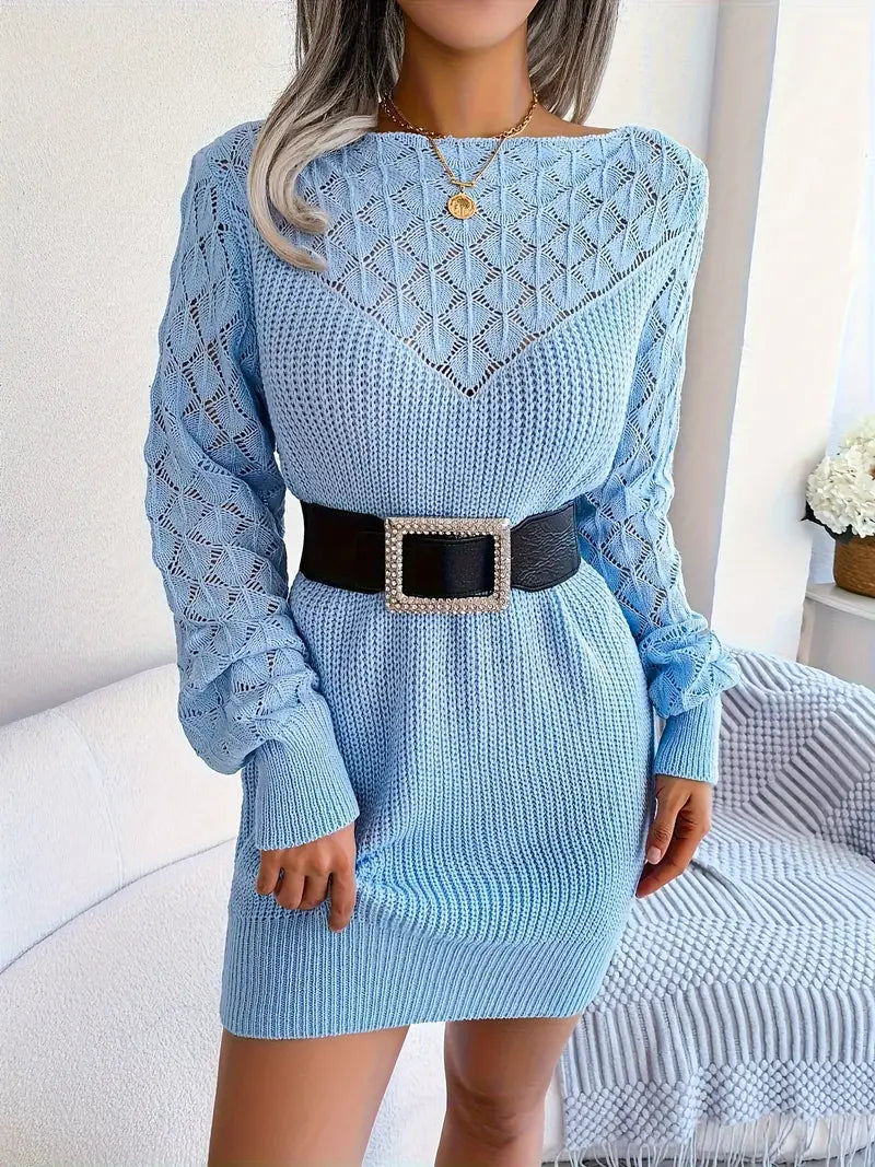 Syloria Rippstrick Pulloverkleid