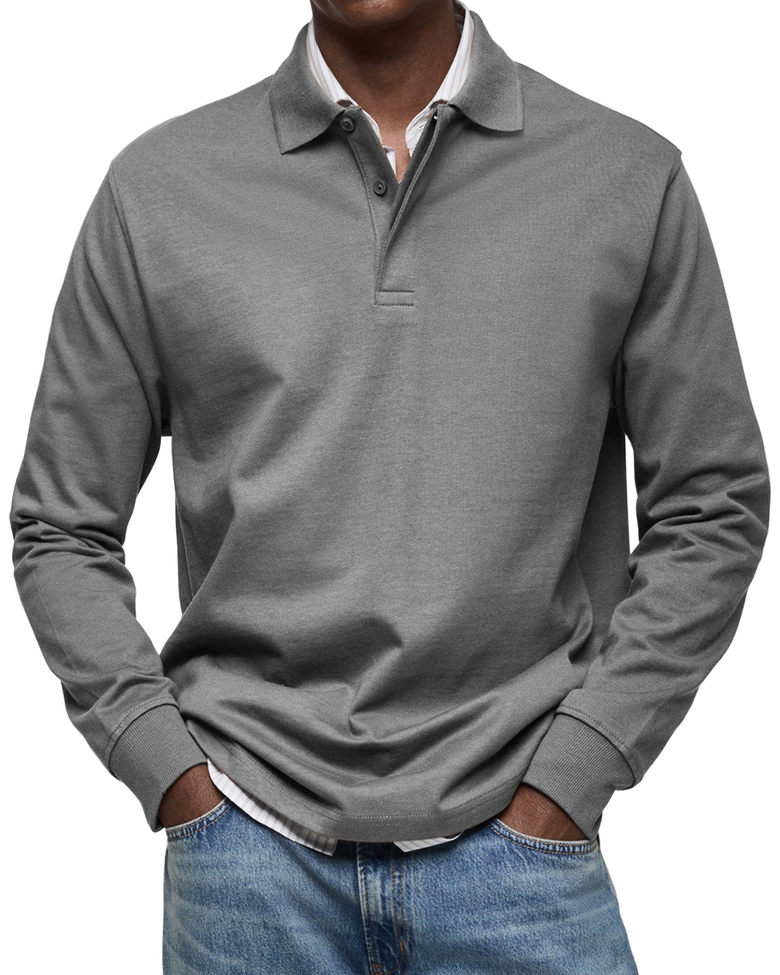Helios | Luxus Langarm-Polo