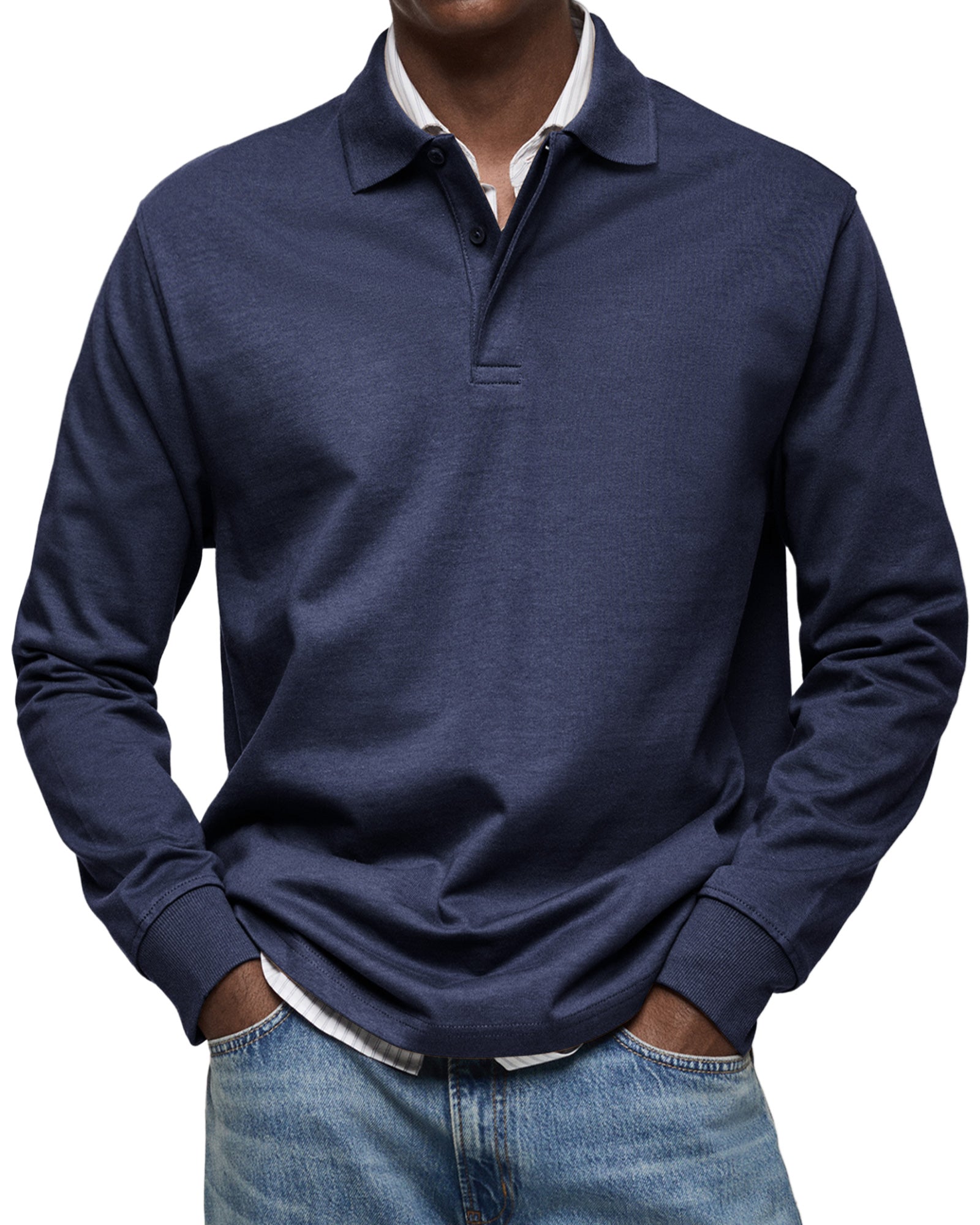 Helios | Luxus Langarm-Polo