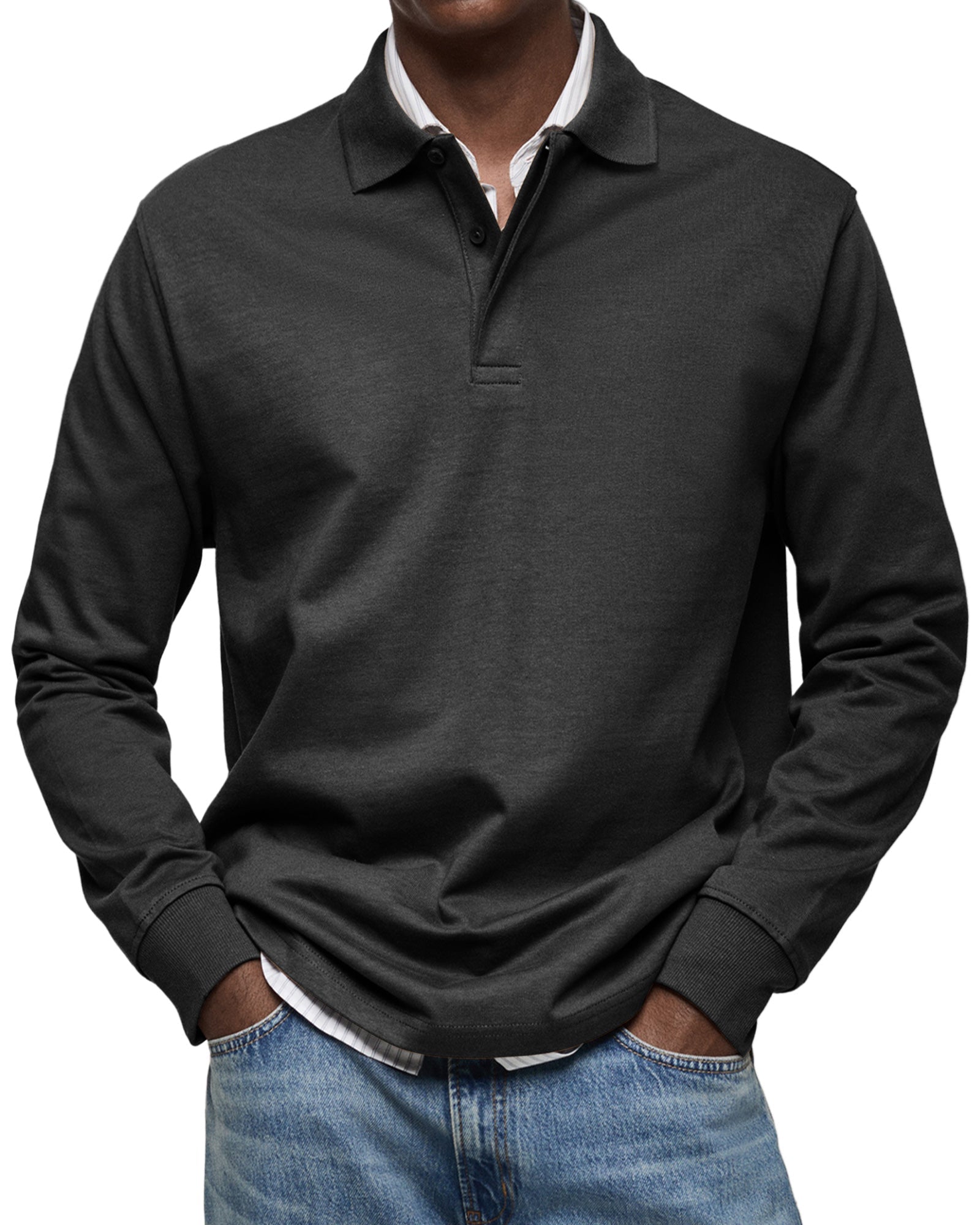 Helios | Luxus Langarm-Polo