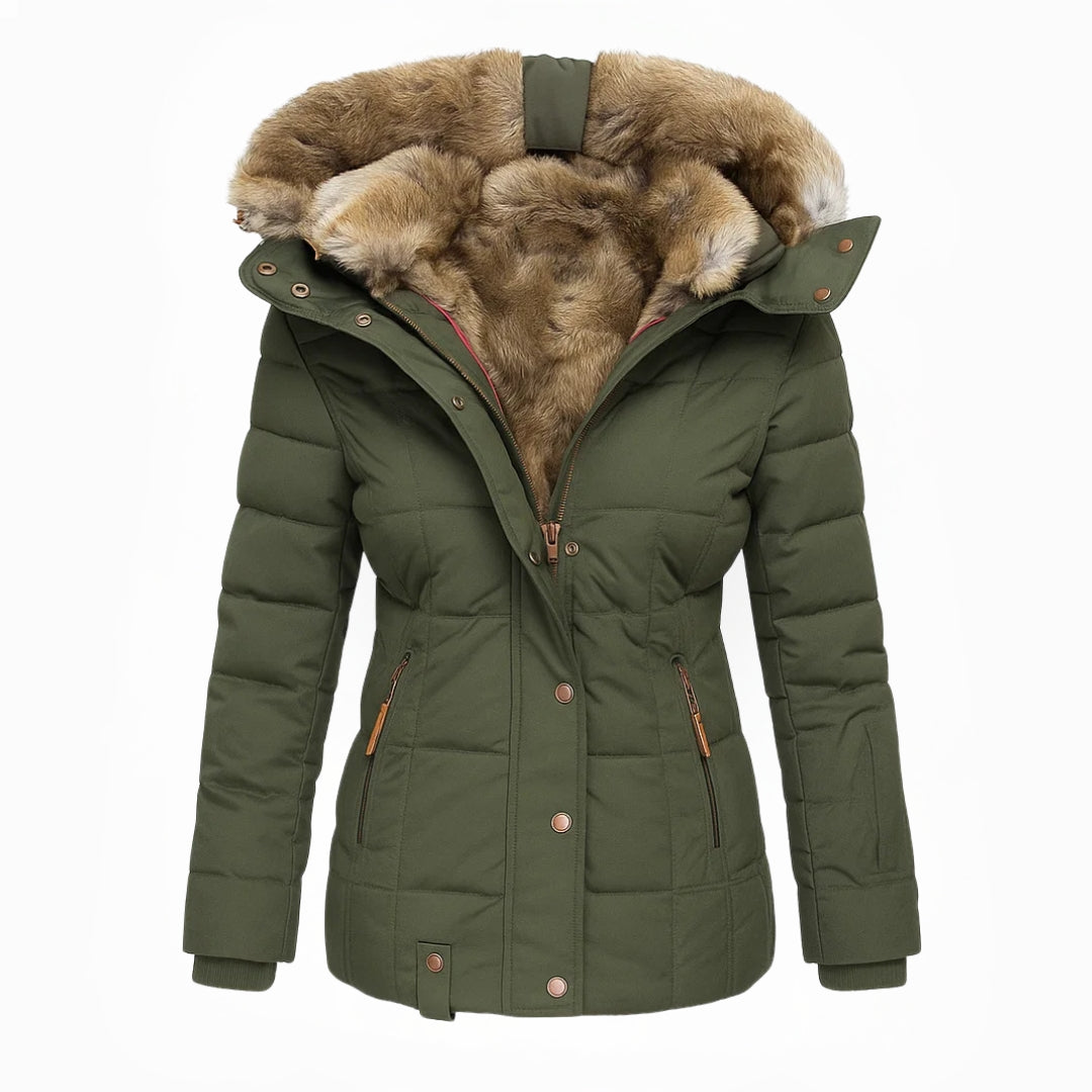 Thaléa | Warmer mit Fell gefütterter Wintermantel
