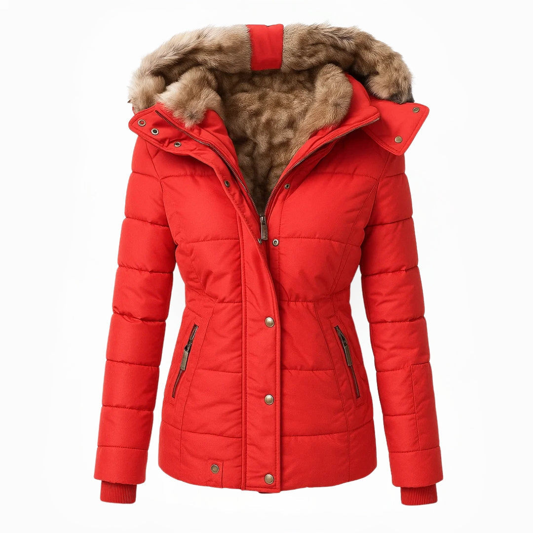 Thaléa | Warmer mit Fell gefütterter Wintermantel