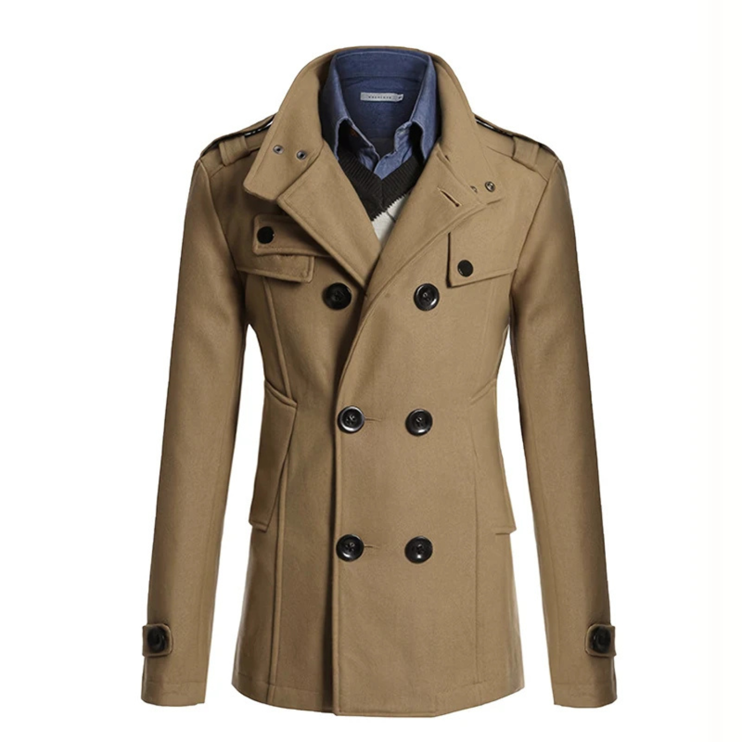 Oblique Cromwell Peacoat