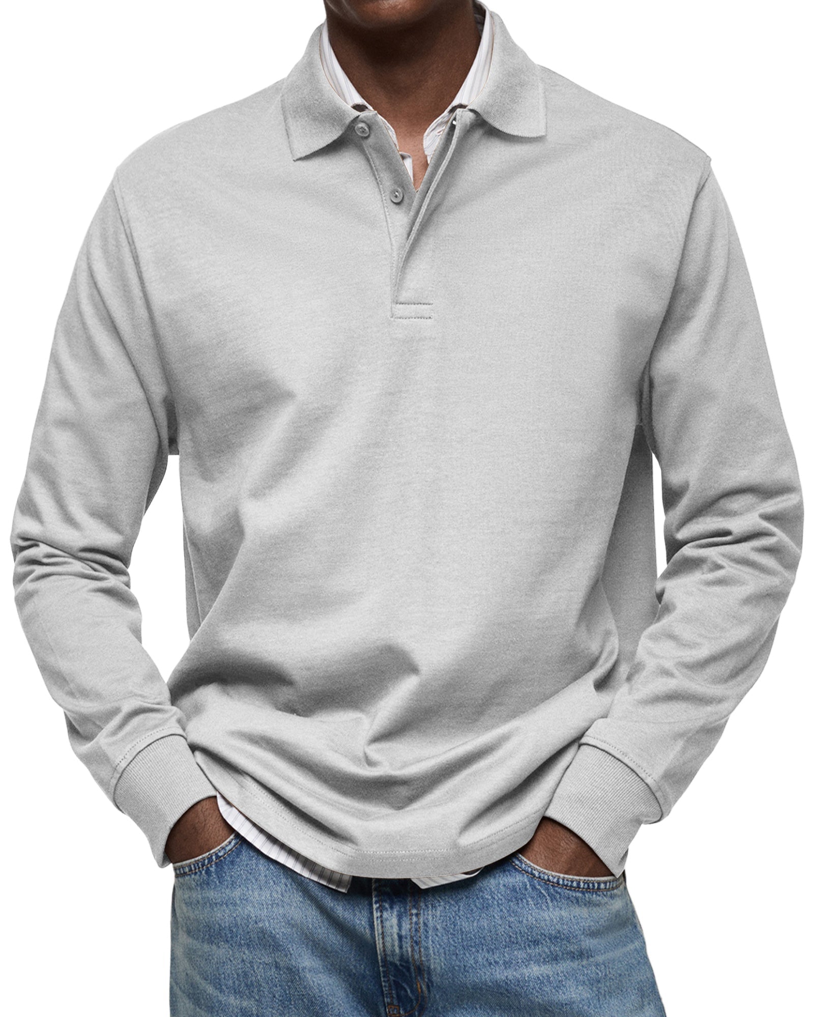 Helios | Luxus Langarm-Polo