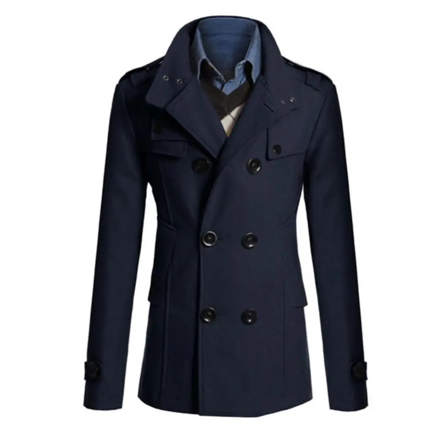 Oblique Cromwell Peacoat