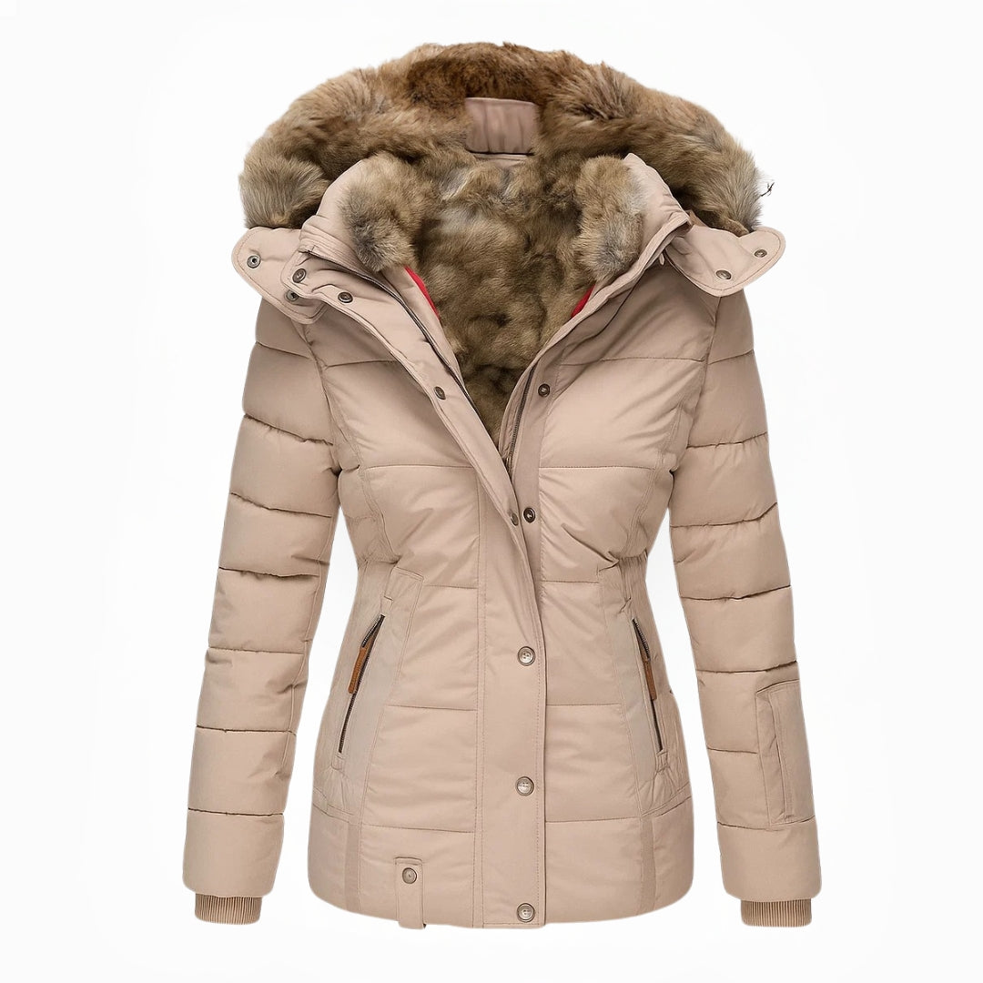 Thaléa | Warmer mit Fell gefütterter Wintermantel