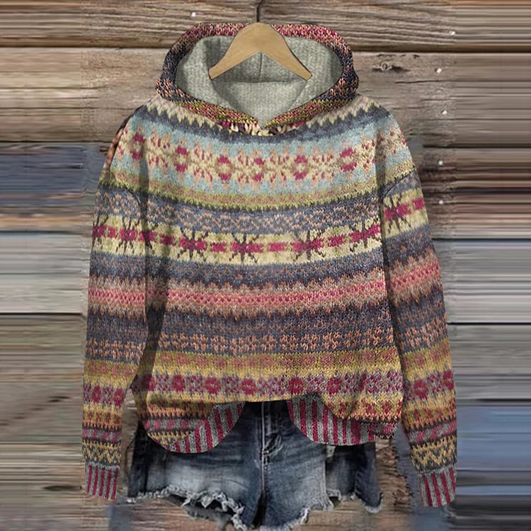 Solenne - Stylischer Lässig Hoodie Pullover