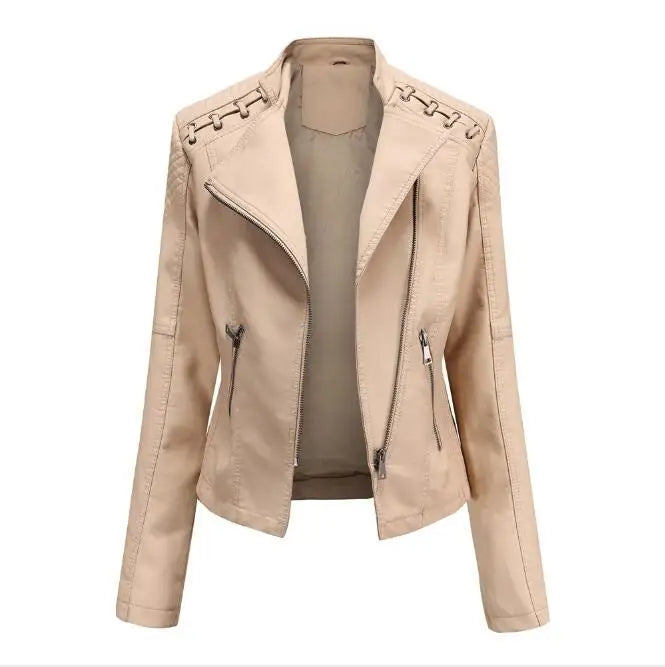 Calyne | Klassisch Jacke us geschmeidigem Leder