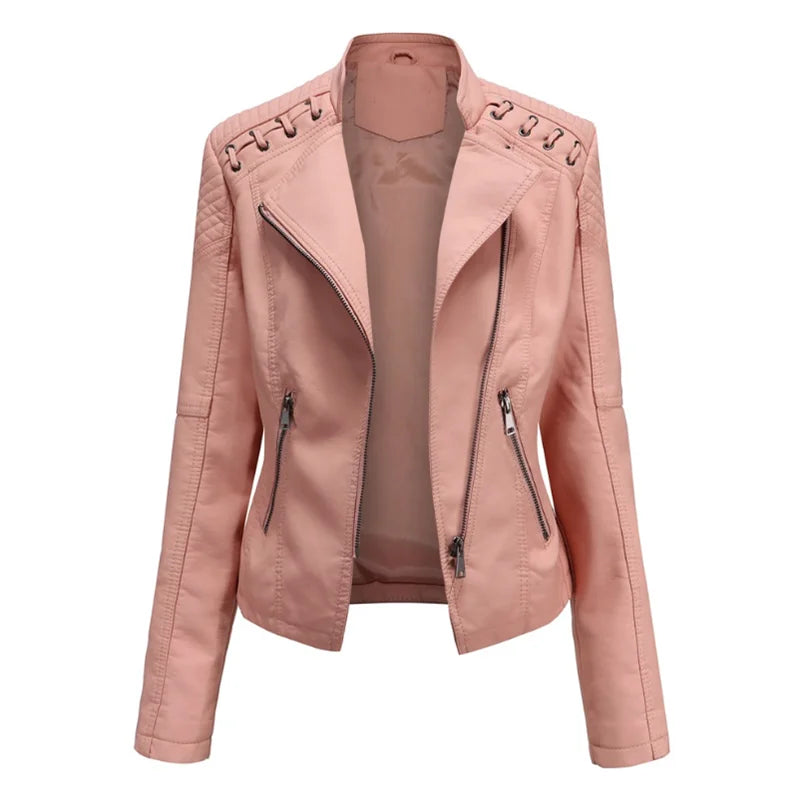 Calyne | Klassisch Jacke us geschmeidigem Leder