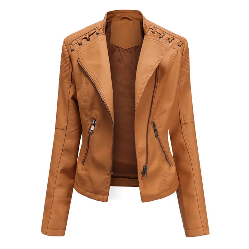 Calyne | Klassisch Jacke us geschmeidigem Leder