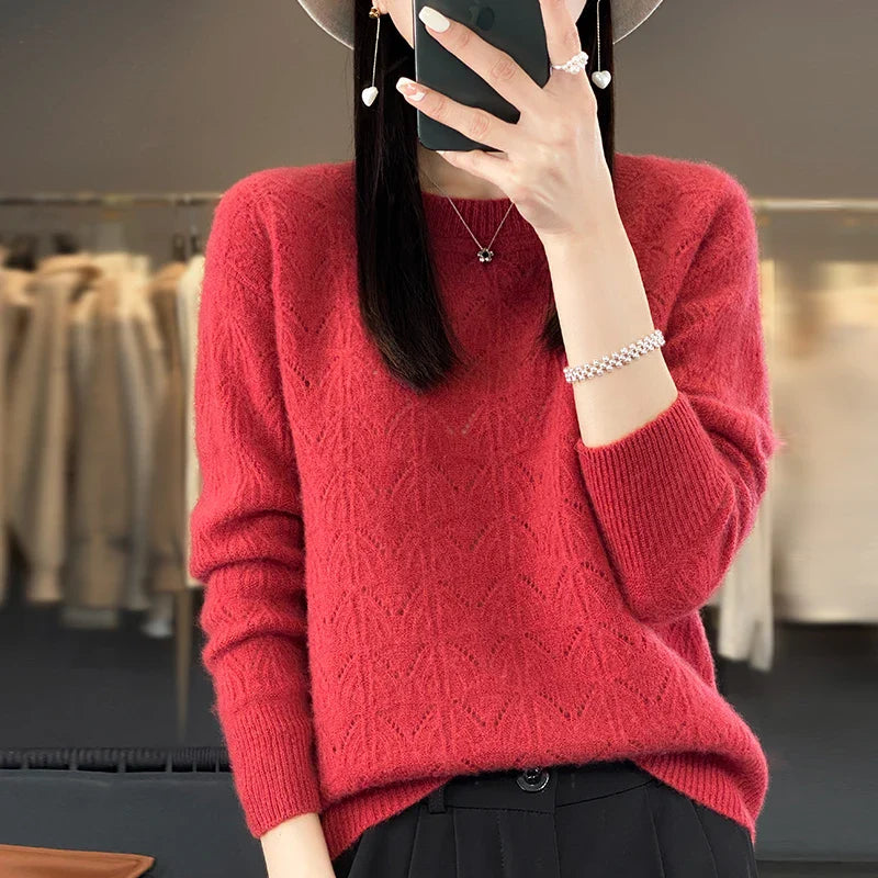 Opaline | Weicher Creme Kaschmirpullover