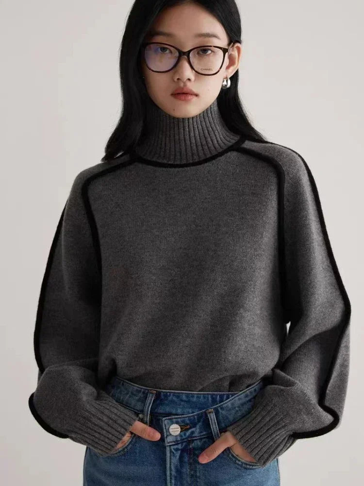 Noëlla | Signature Kaschmir-Kontrast pullover