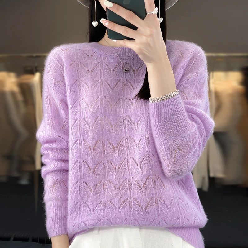 Opaline | Weicher Creme Kaschmirpullover