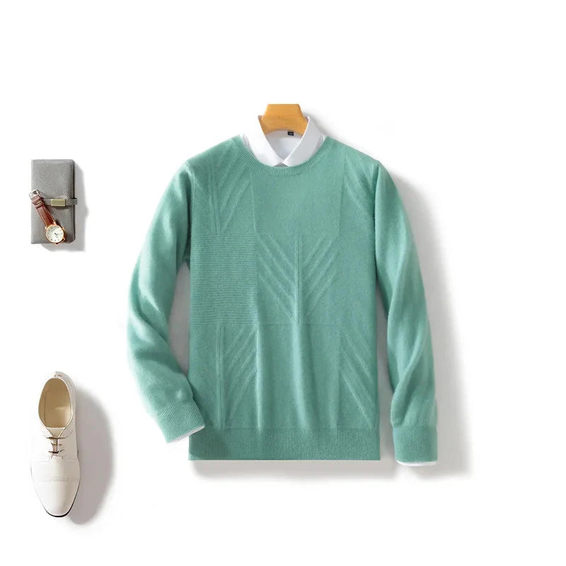 Obex Pure Merino Wolle Muster Pullover