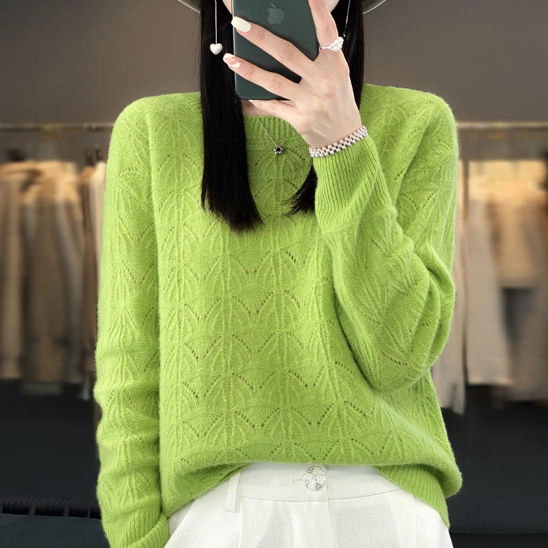 Opaline | Weicher Creme Kaschmirpullover