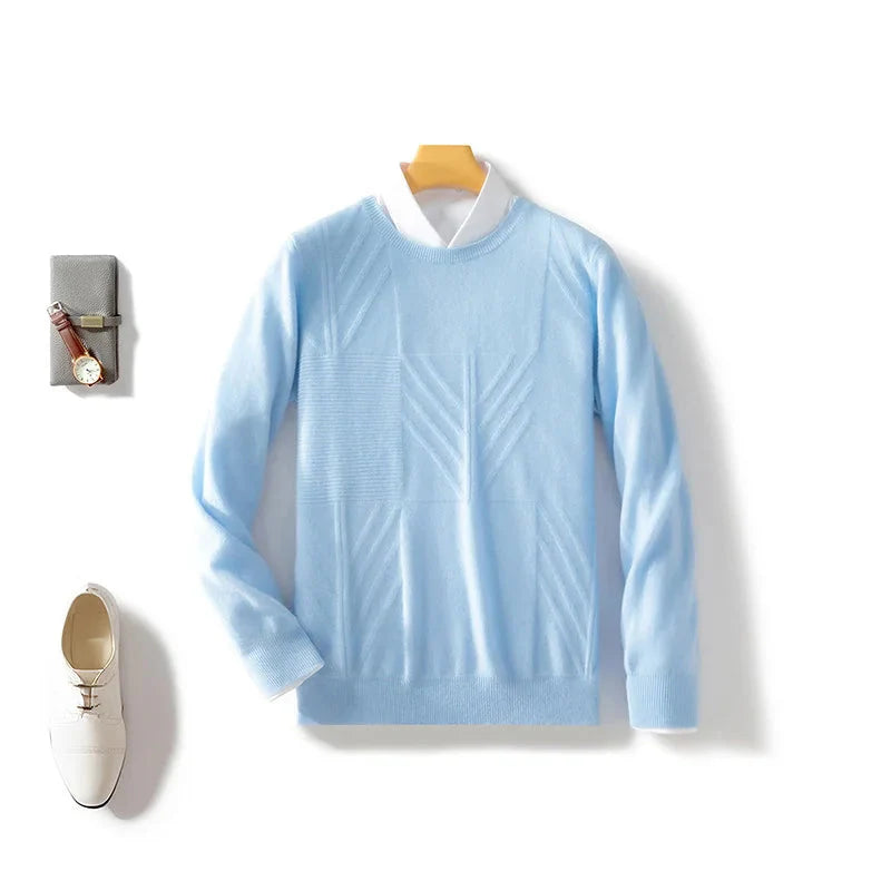 Obex Pure Merino Wolle Muster Pullover