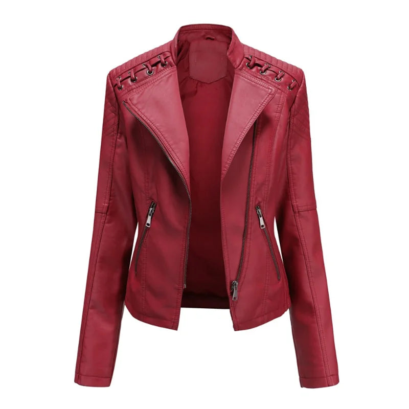 Calyne | Klassisch Jacke us geschmeidigem Leder