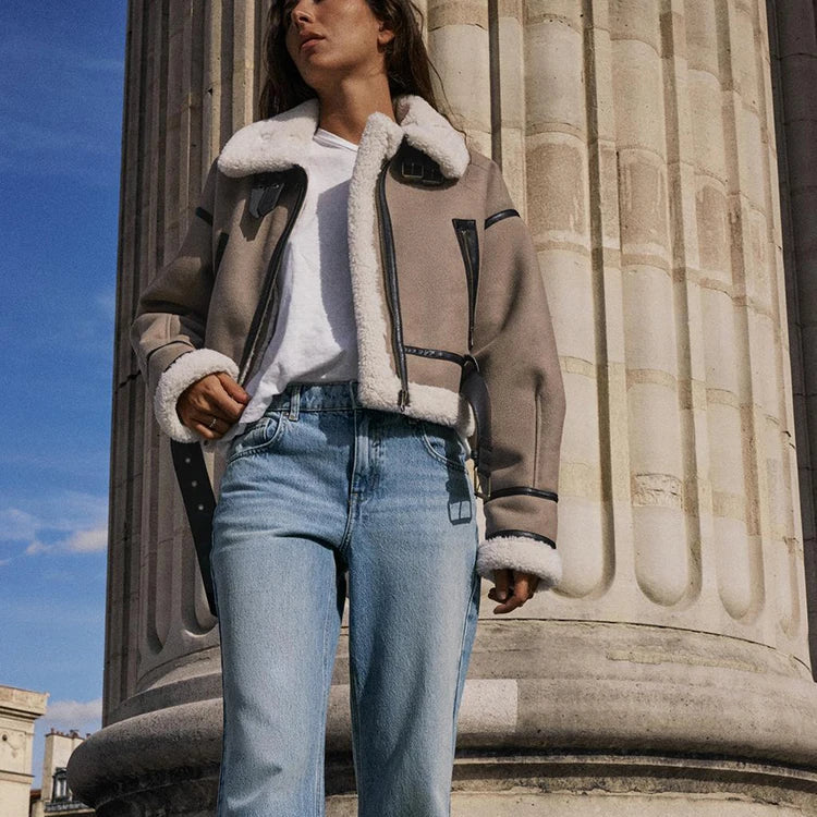 Elyra | Vielseitige khaki Jacke