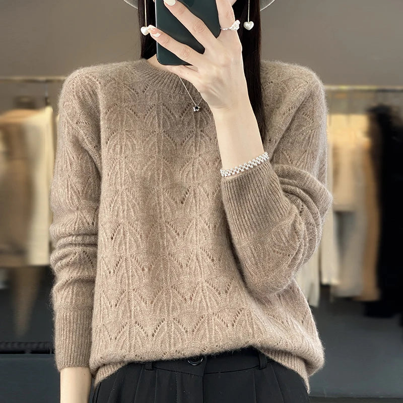 Opaline | Weicher Creme Kaschmirpullover