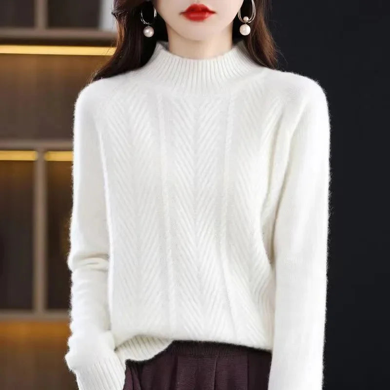 Elara Zürich | Kaschmir Texturiert Strickpullover