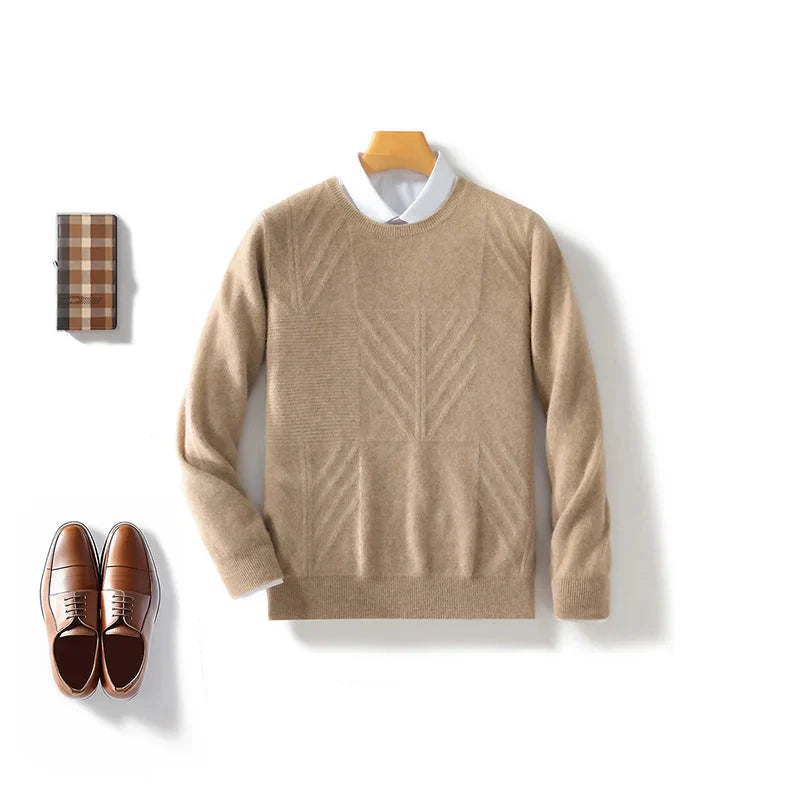 Obex Pure Merino Wolle Muster Pullover