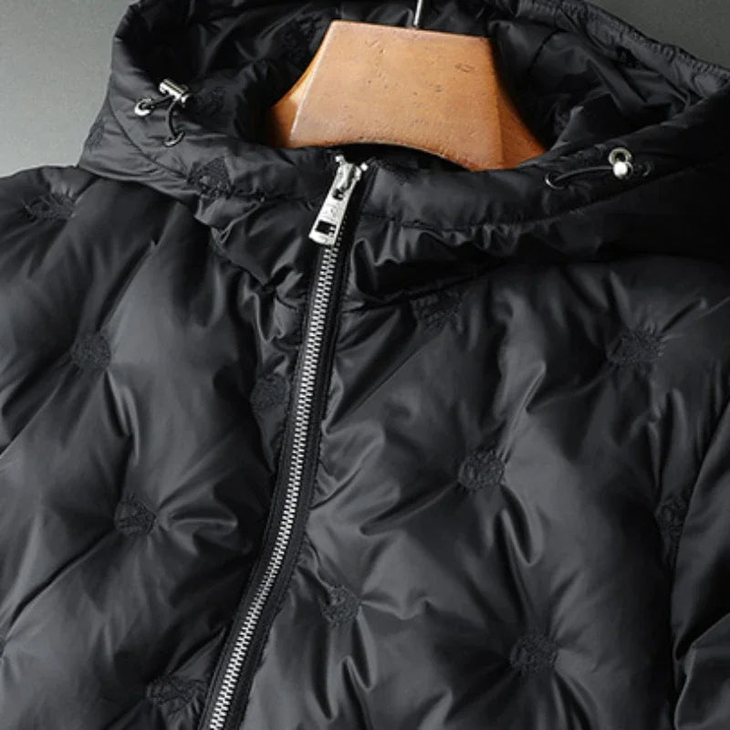 Quasar Witte Entenfedern-Jacke
