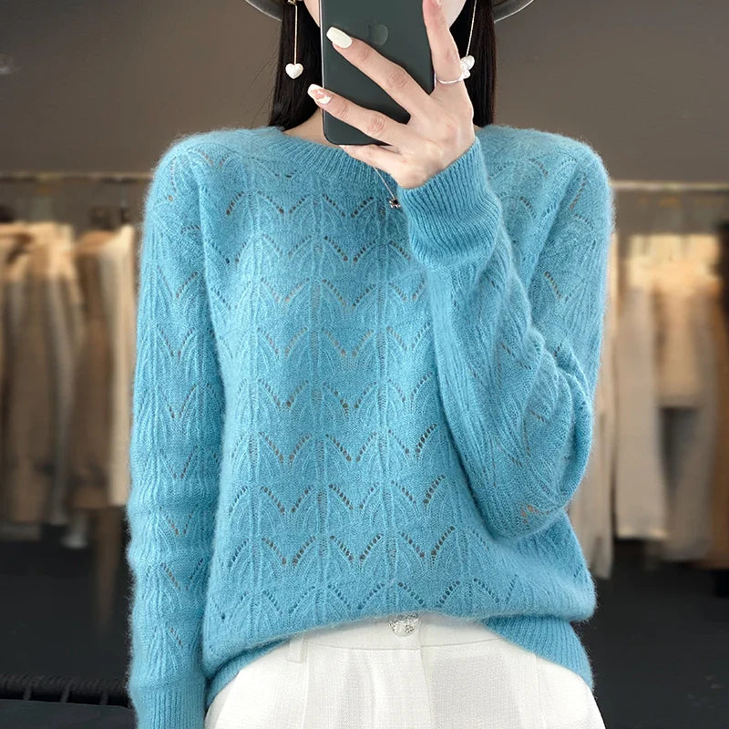 Opaline | Weicher Creme Kaschmirpullover