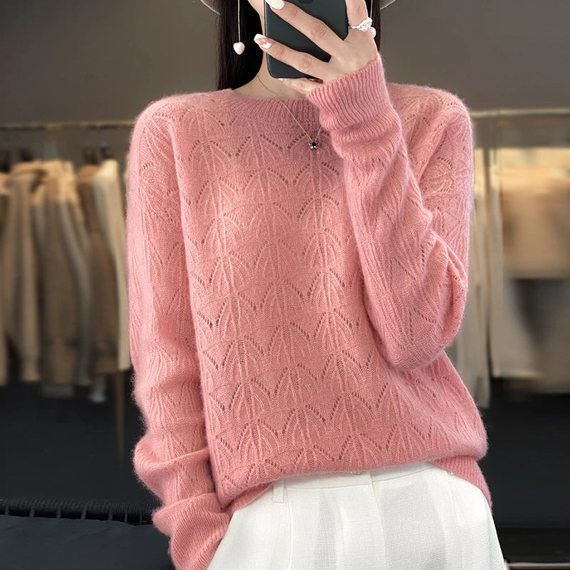 Opaline | Weicher Creme Kaschmirpullover