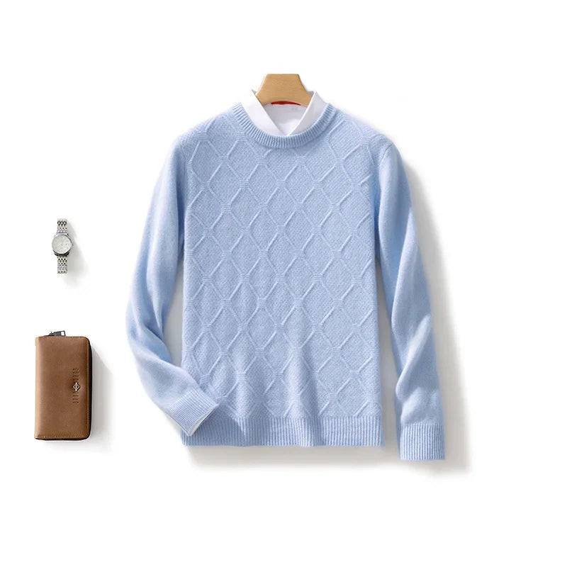 Zenith Diamant-Strick Merinowoll-Pullover