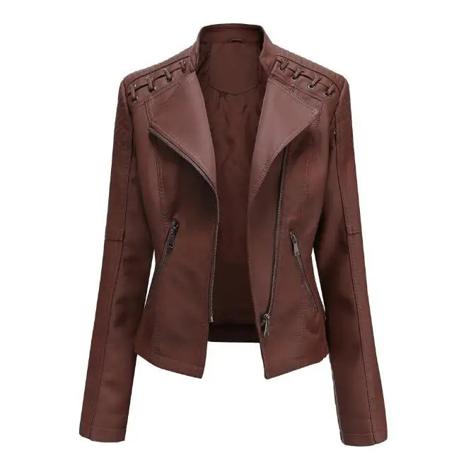 Calyne | Klassisch Jacke us geschmeidigem Leder
