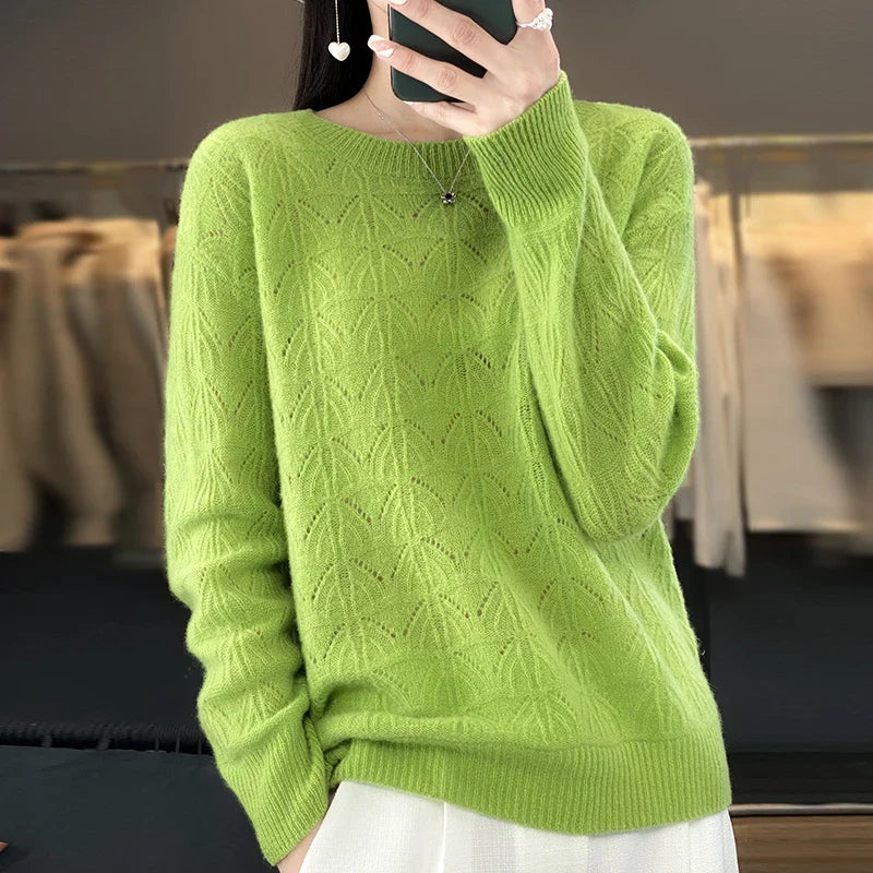 Opaline | Weicher Creme Kaschmirpullover