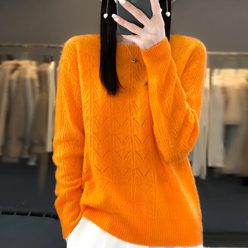 Opaline | Weicher Creme Kaschmirpullover