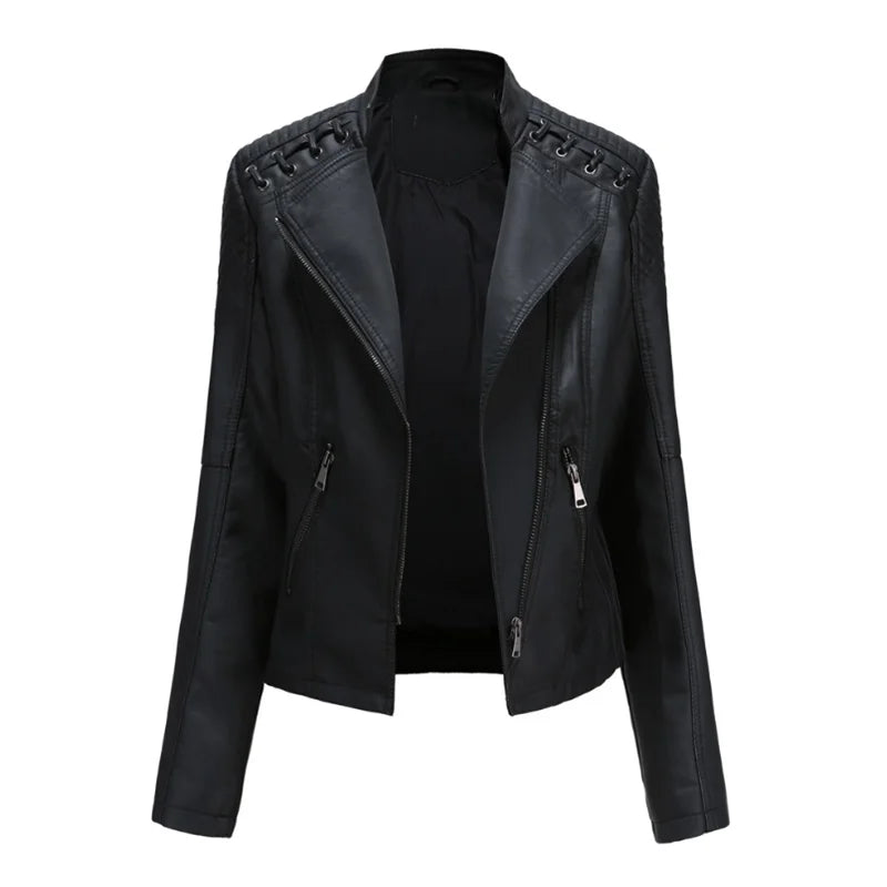 Calyne | Klassisch Jacke us geschmeidigem Leder