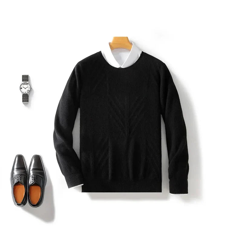 Obex Pure Merino Wolle Muster Pullover