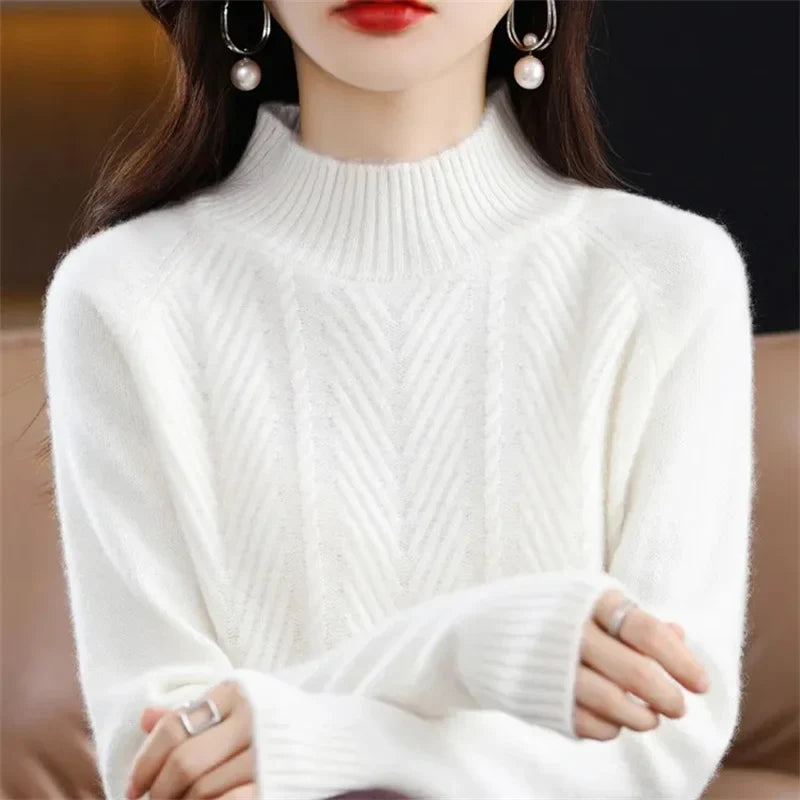 Elara Zürich | Kaschmir Texturiert Strickpullover