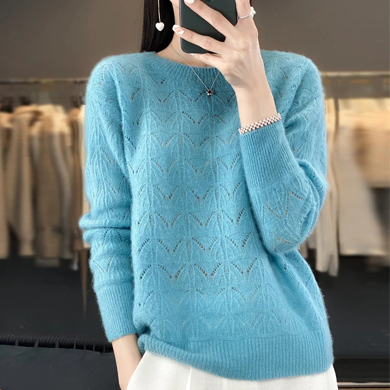 Opaline | Weicher Creme Kaschmirpullover