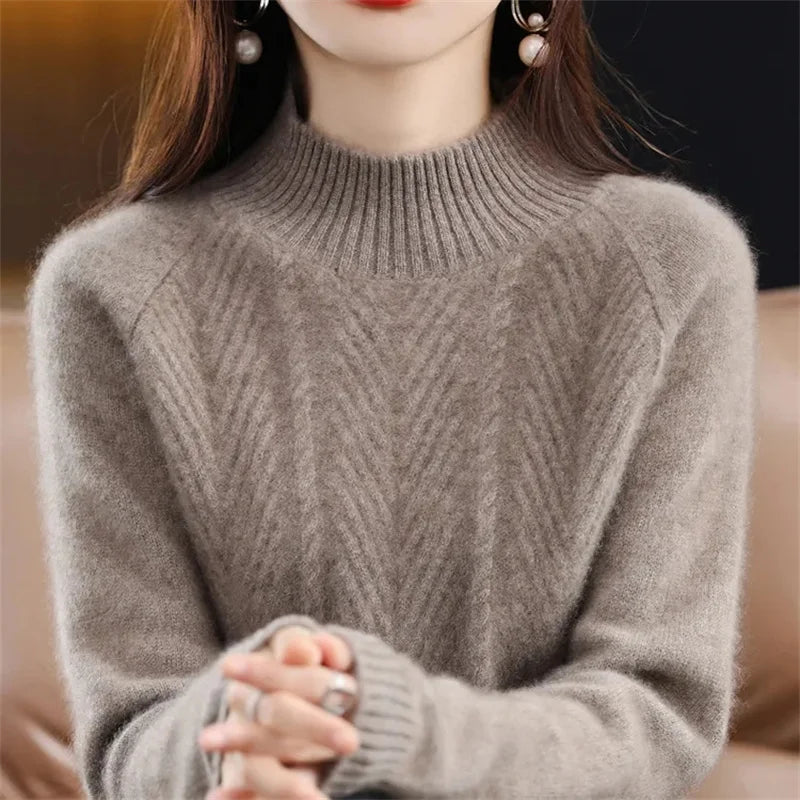 Elara Zürich | Kaschmir Texturiert Strickpullover