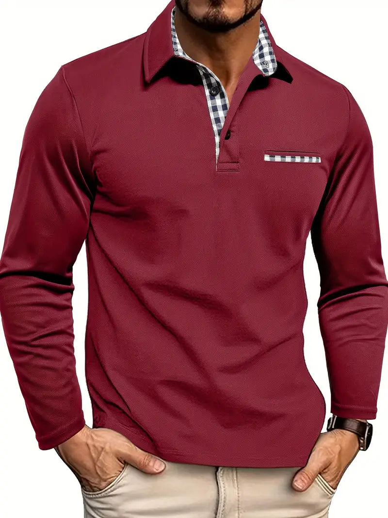 Argent – Langärmligs Polo-Shirt