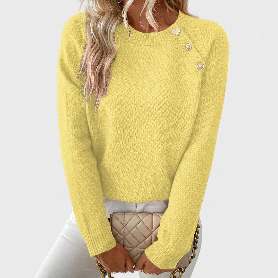 Celest – Eleganter Ein-Schulter-Pullover