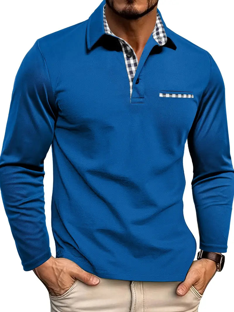 Argent – Langärmligs Polo-Shirt