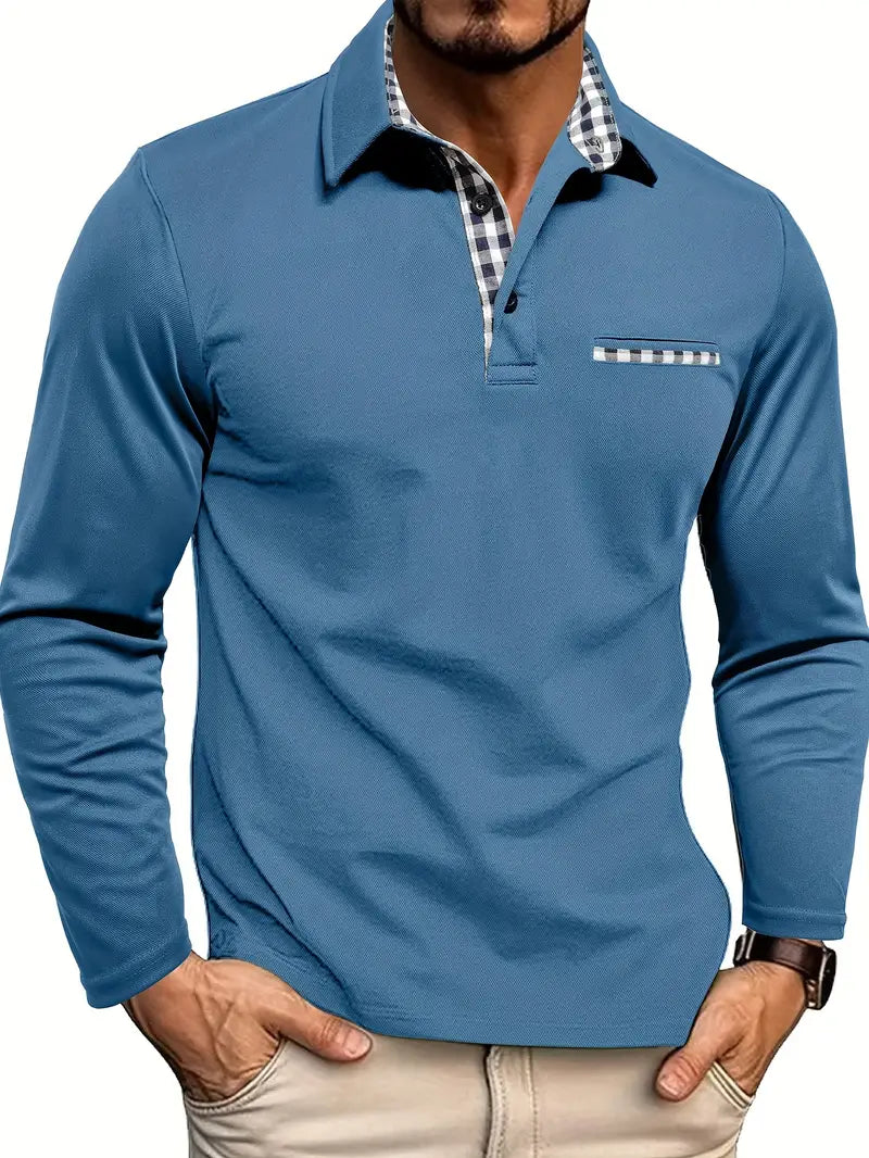 Argent – Langärmligs Polo-Shirt