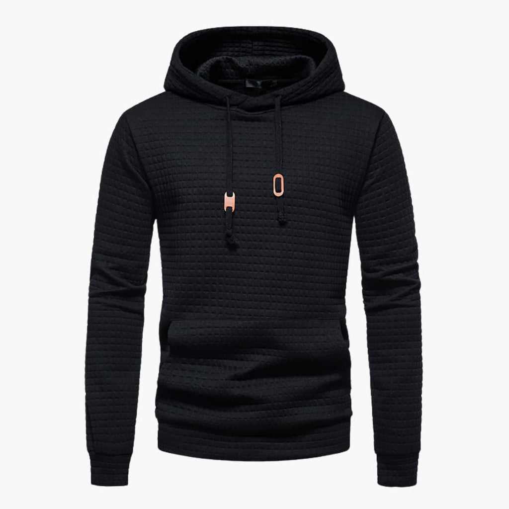Harwood | Lässig Passender Waffelstoff Hoodie für Männer