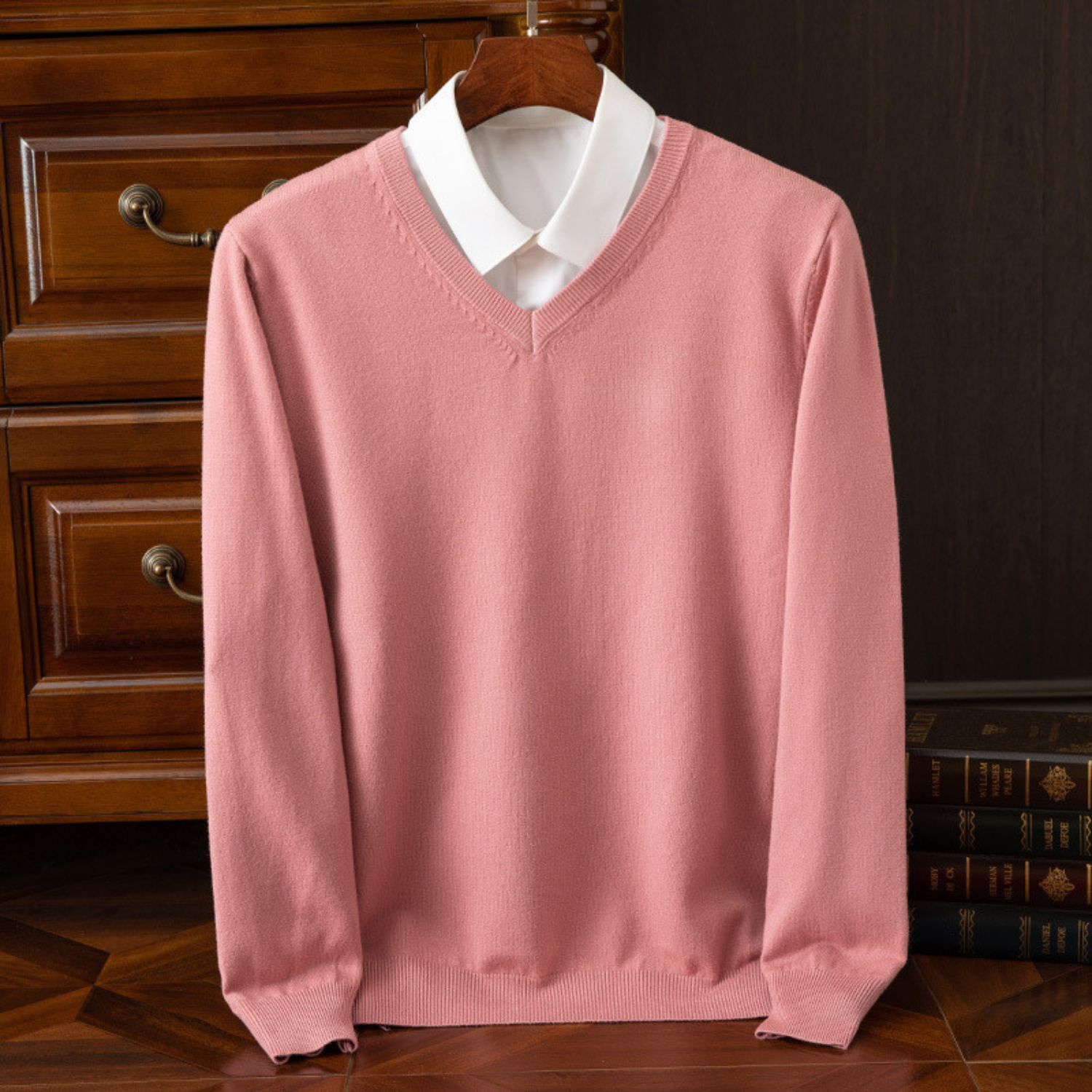Bärenford™ | Pure Kaschmir V-Ausschnitt Pullover für Männer