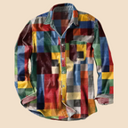 Albion™ – Vintage Regenbogen Langarmshirt