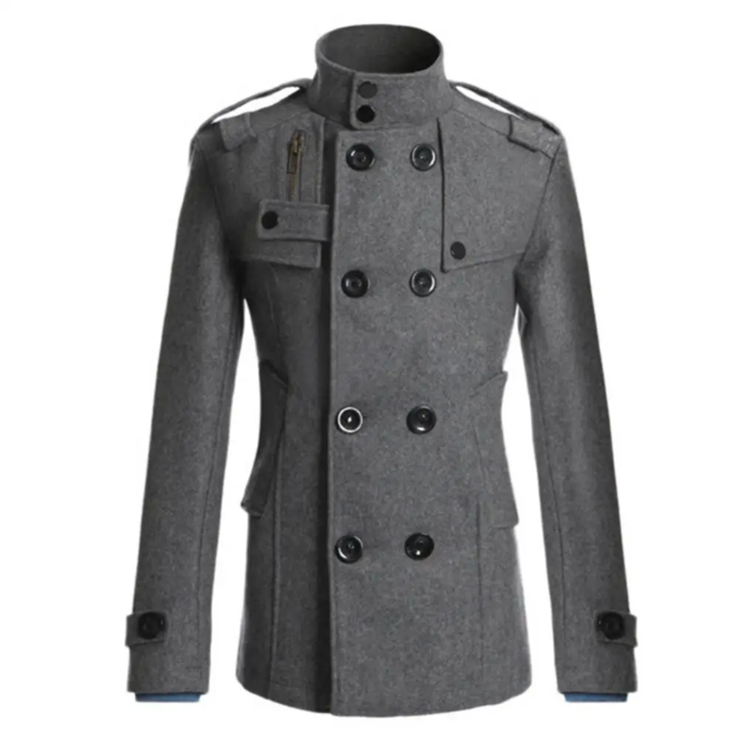 Oblique Cromwell Peacoat